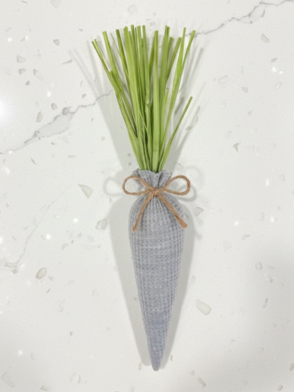 Gray Waffle Weave Fabric Carrots